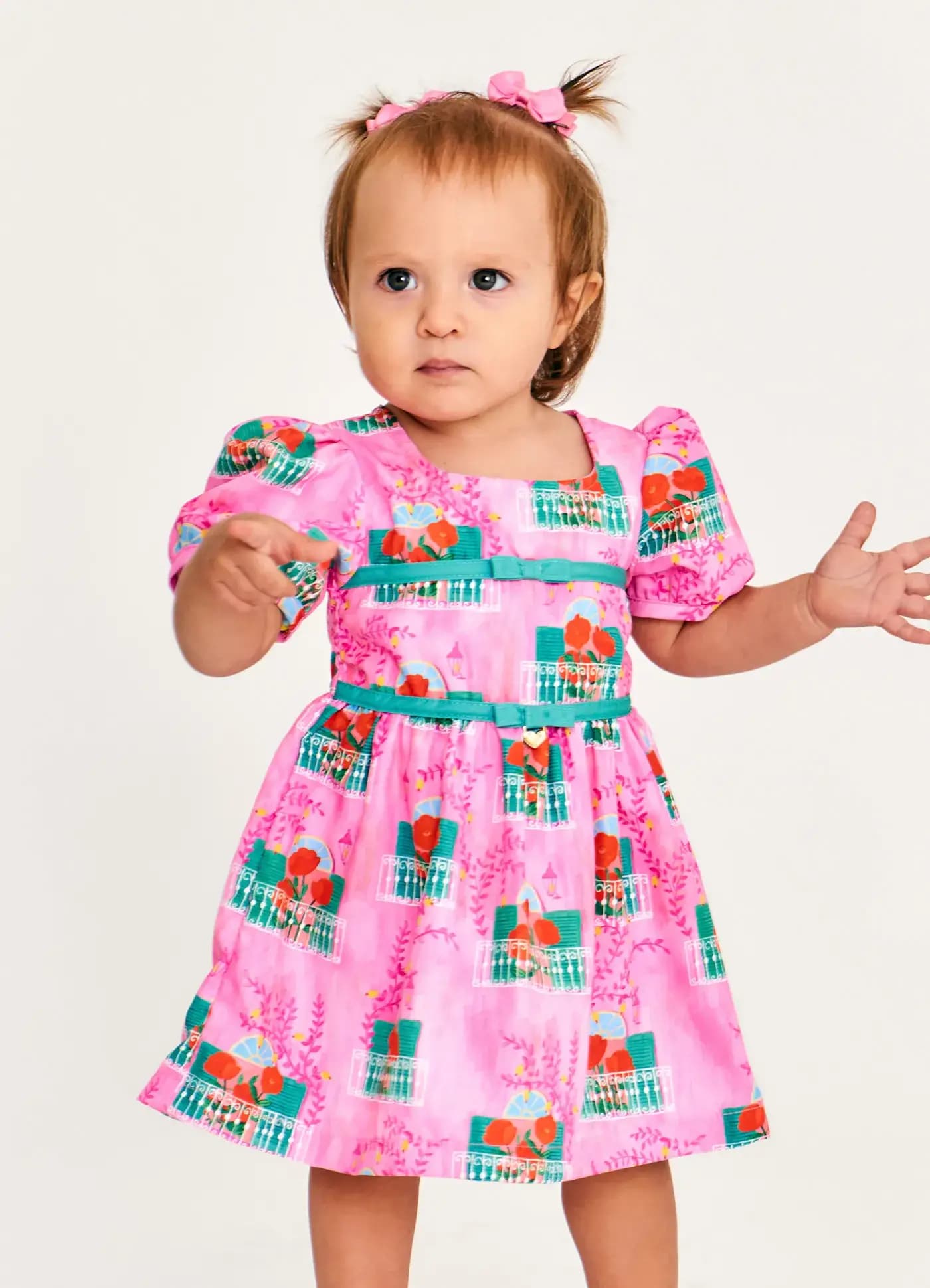 CONJ. COLOR FLOR BRANCO E ESMERALDA 