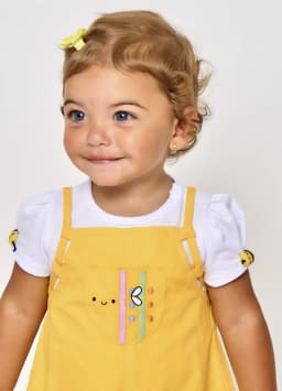 Miniatura MACAQUINHO ABELHINHAS AMARELO 3-6 M 2