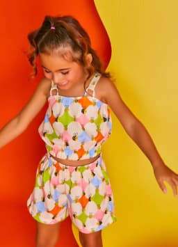 Miniatura CONJ.ABELHINHAS ROSA E OFF WHITE 2 3