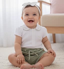 Miniatura BODY C / SHORTS SUEDINE FEMININO / VERDE / P 1