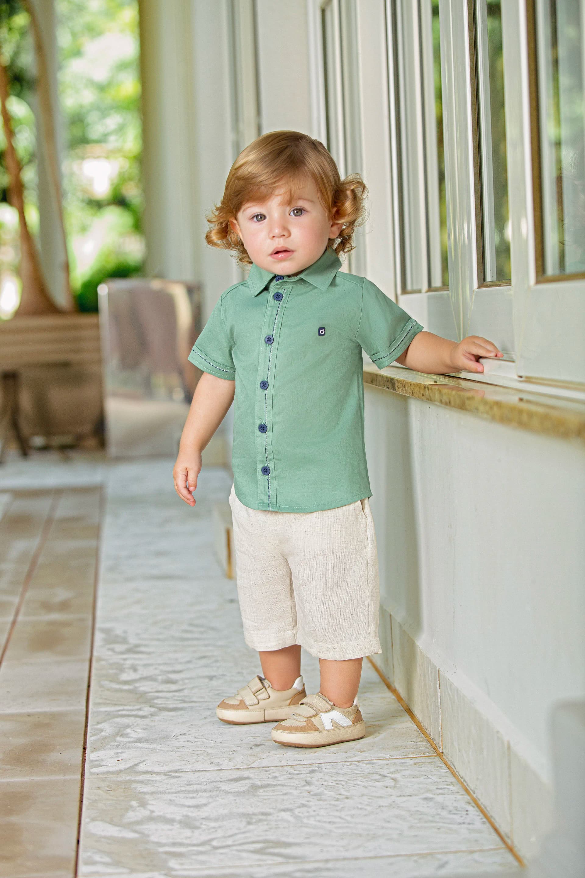 CONJUNTO CURTO ACONCHEGO BABY / VERDE / G
