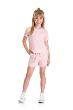 Miniatura CONJ. BLUSA MEIA MALHA E SHORT MOLETINHO 1