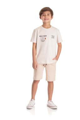 Miniatura CONJ. CAMISETA MEIA MALHA E BERMUDA MOLETOM SEM FELPA 1