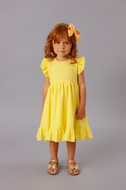 Miniatura VESTIDO FESTA CATTAI MA 1 A 20 AMARELO F257IN 1