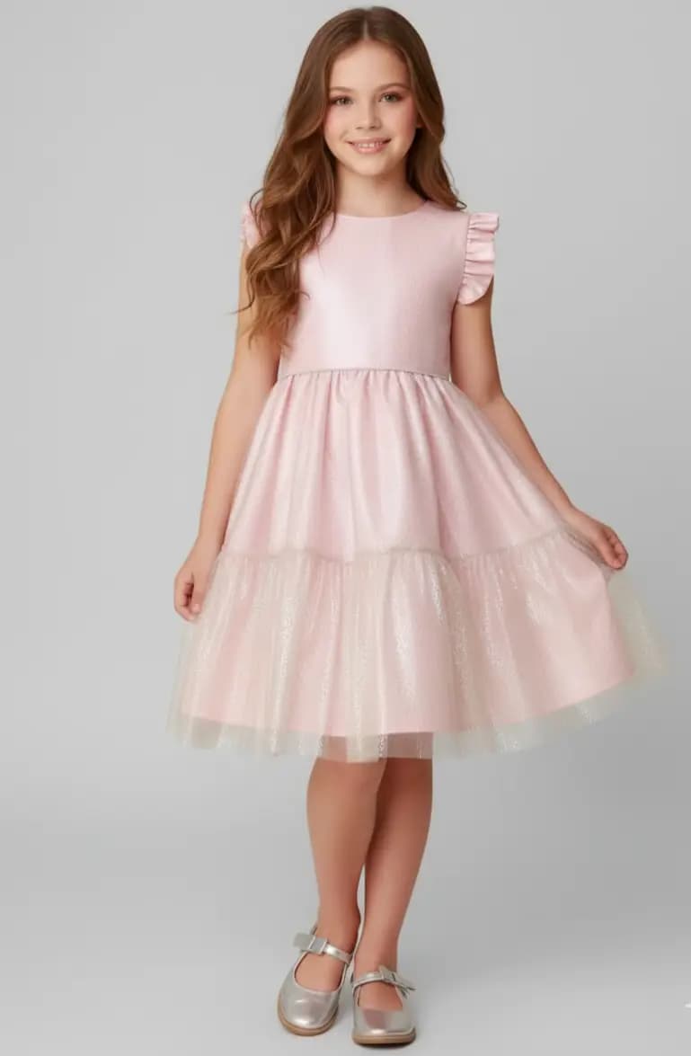 VESTIDO FESTA CATTAI ROSA 