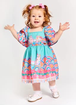 Miniatura VESTIDO ALPHABETO BB FEM ESTAMPADO/ESMERALDA 60504 1