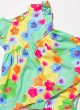 Miniatura VESTIDO ALPHABETO BB FEM LISTRADO/AMARELO EM TECIDO 2