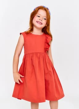 Miniatura VESTIDO ALPHABETO LARANJA FORTE 1