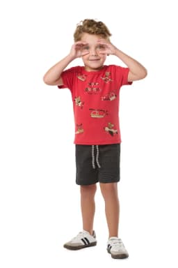 Miniatura CJ.PP CAMISETA M/M C/ REF. E BERM.MOLETINHO LISTRADO C/ CORDÃO / SORTIDA / 0 1