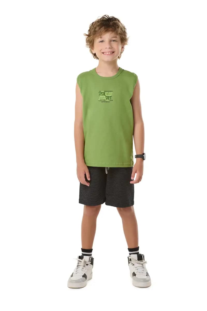 CJ.INF REGATA M/M C/ REF. E BERM MOLETINHO LISTRADO E CORDÃO / SORTIDA / 0