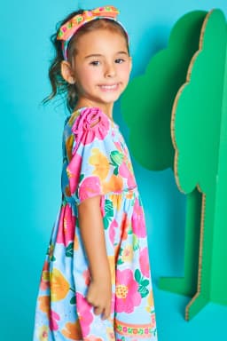 Miniatura VESTIDO FLORESCER AZUL 2 2