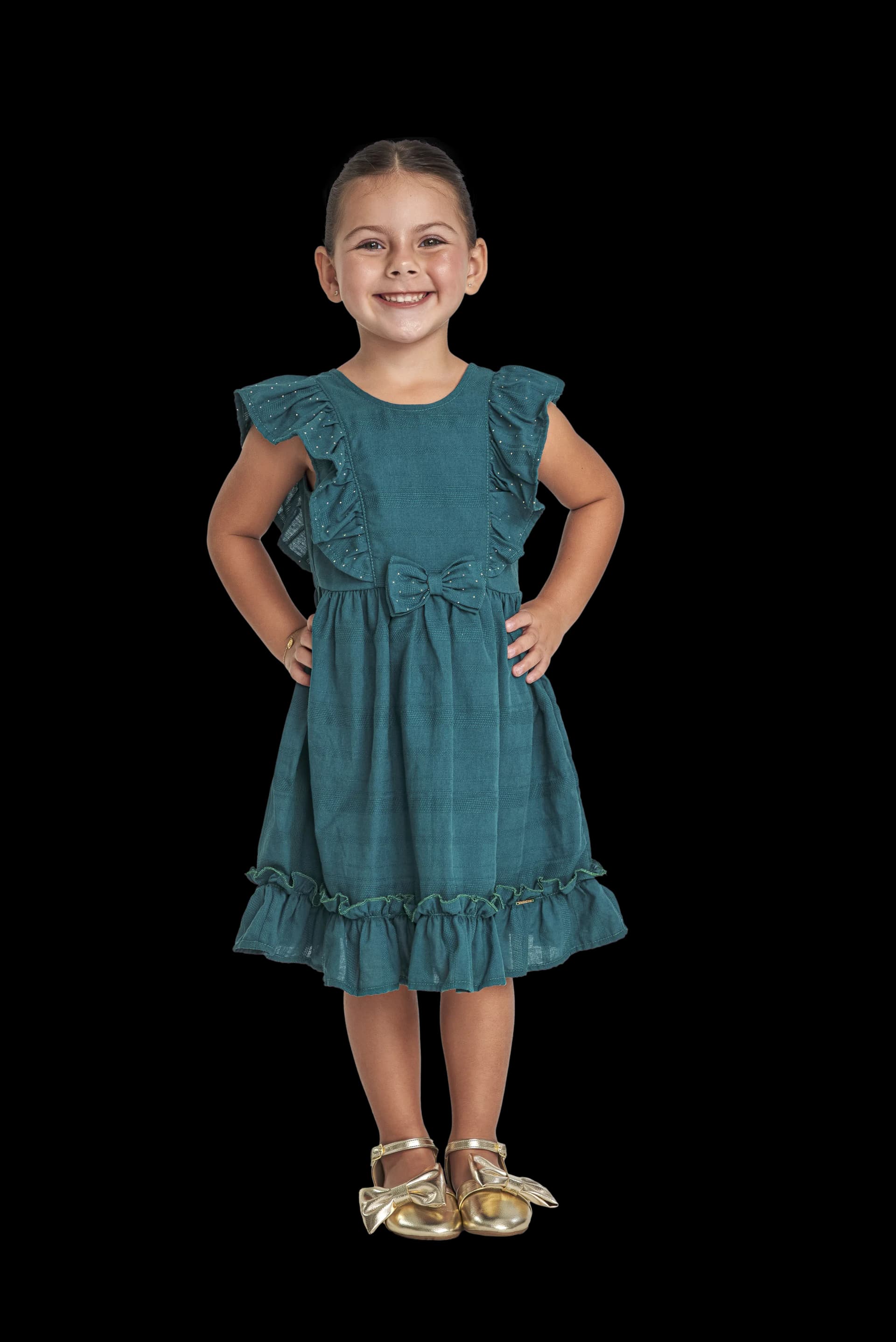 VESTIDO ACONCHEGO BRILHO / VERDE