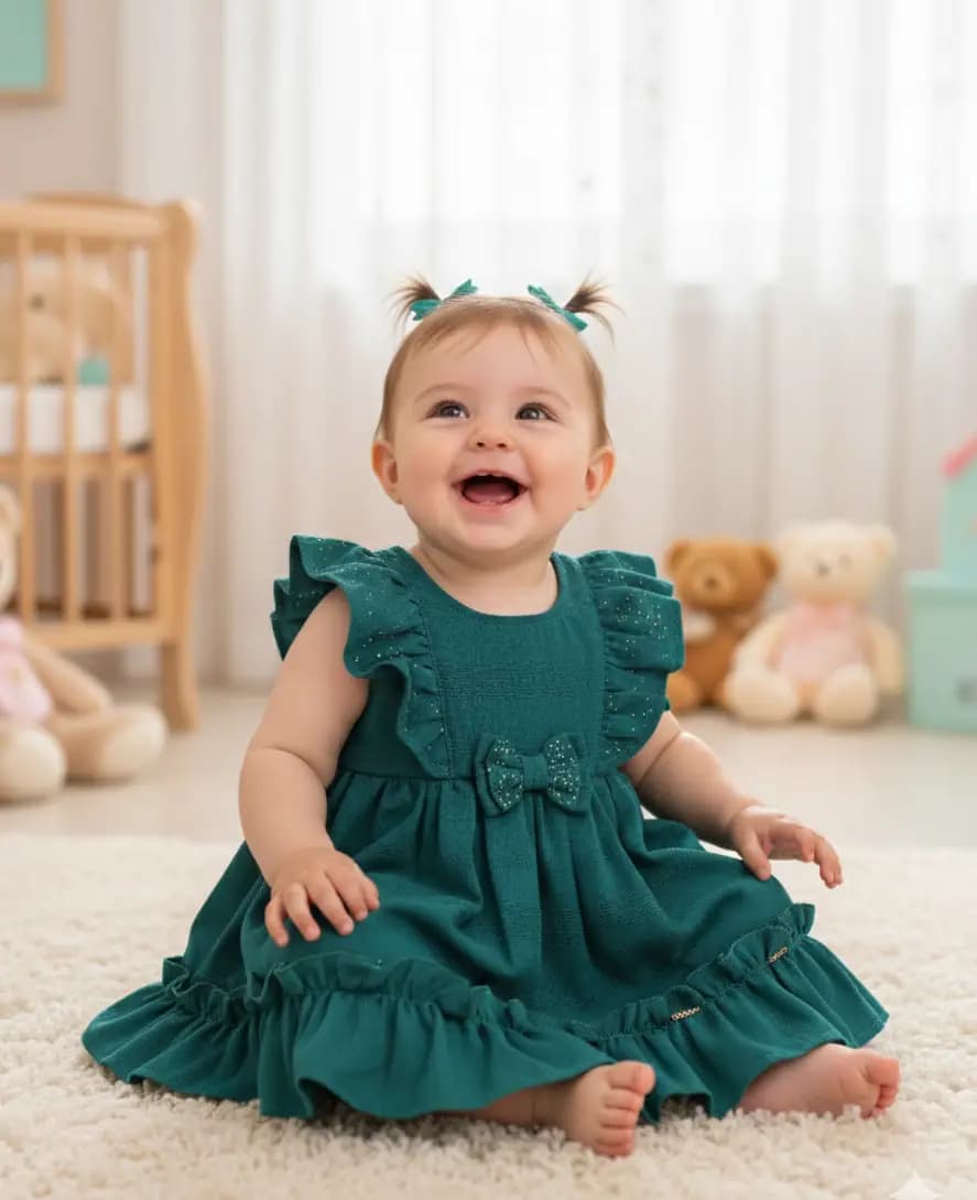 VESTIDO ACONCHEGO BRILHO / VERDE