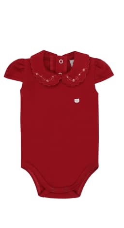 Miniatura BODY ACONCHEGO SUEDINE PEROLA / VERMELHO 2