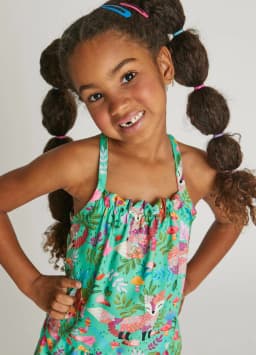 Miniatura CONJ BATA E SHORT ALPHABETO  ESTAMPADO COM TONS VERDE 3