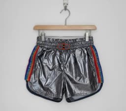 Miniatura SHORT BORBOBOLA CHUMBO PRATEADO 1