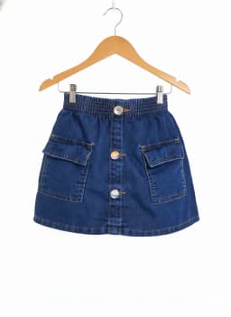 Miniatura SHORT SAIA CABELO ENCANTADO JEANS 1